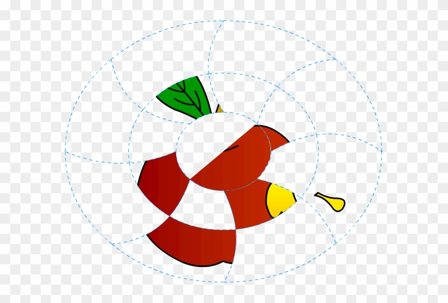 13 Apple Coloring Pages With Paint Missing Parts Activity - Circle Clipart