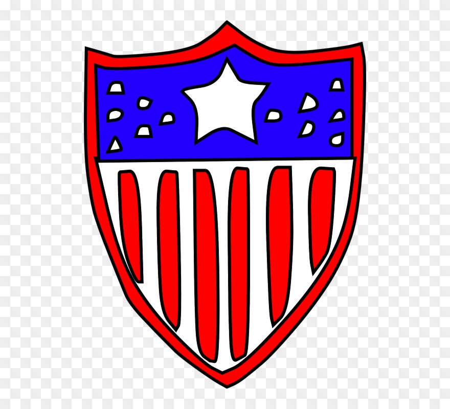 Usa Flag Badge Clipart