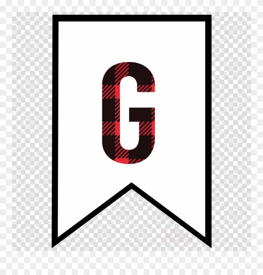 Buffalo Plaid B Clipart Logo Letter Banner - Black Bow Tie Vector Png Transparent Png