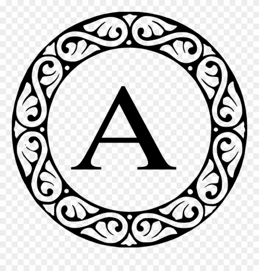 M Monogram Clipart Letter A Monogram Clip Art At Clker - Letter A Monogram Clip Art - Png Download