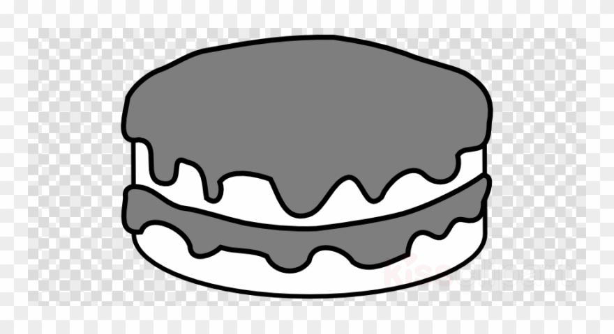 Chocolate Cake Black And White Clipart Chocolate Cake - Birthday Cake No Candles - Png Download