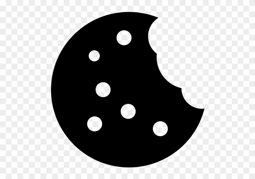 Clipart Cookies Black And White - White Cookie Icon Png Transparent Png