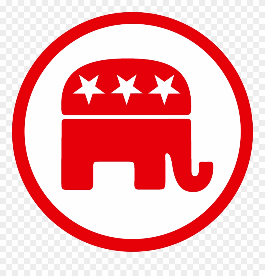 Republican Party Elephant 8, Buy Clip Art - Republican And Democrat Mascots - Png Download