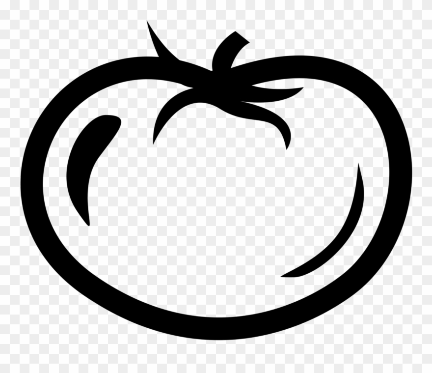 Svg Free - Tomato Icon Black And White Clipart
