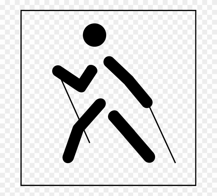 Freizeit - Nordic Walking Logo Clipart