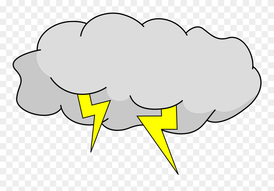 Thunderstorm Clipart Storm Cloud Clipart 3995448 Shop - Cartoon Storm Cloud - Png Download