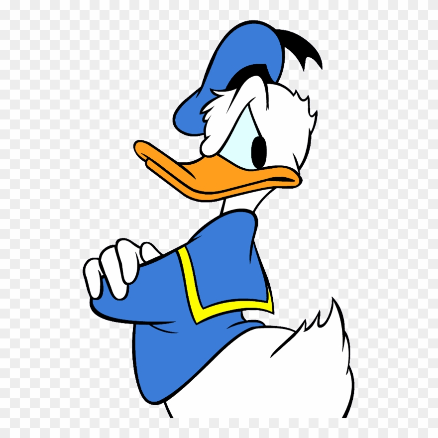Donald Duck Disney Mickey, Disney Love, Mickey Mouse - Donald Duck From The Side Clipart