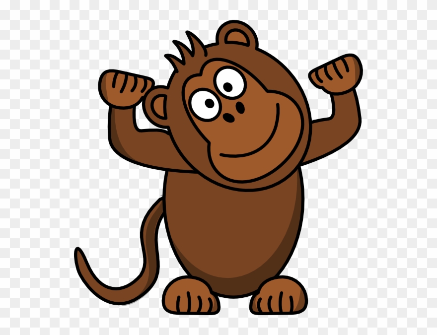 Brown Monkey Clipart - Png Download