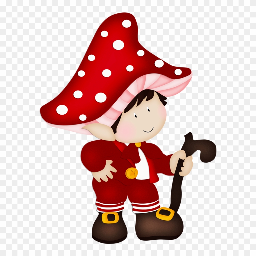 Gnome * Mushroom House, Enchanted, Elves, Clip Art, - Gnome - Png Download