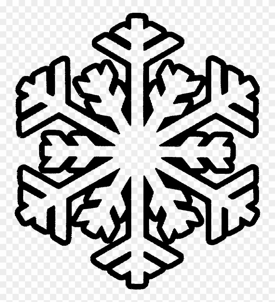 Free Printable Snowflake Png Royalty Template Techflourish - Free Printable Snowflake Coloring Page Clipart