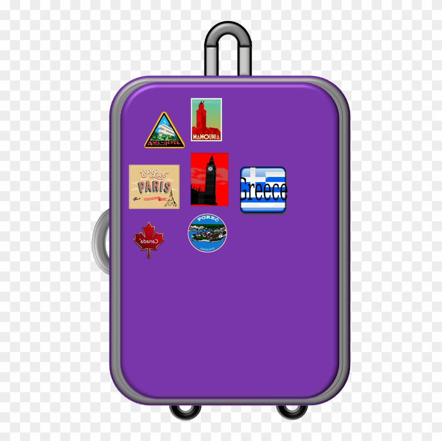 Hand Luggage Clipart 4 By Jesse - Suitcase Clip Art Transparent - Png Download