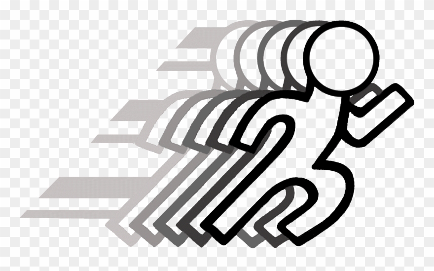 Medina High School Track & Field Page - Line Art Clipart