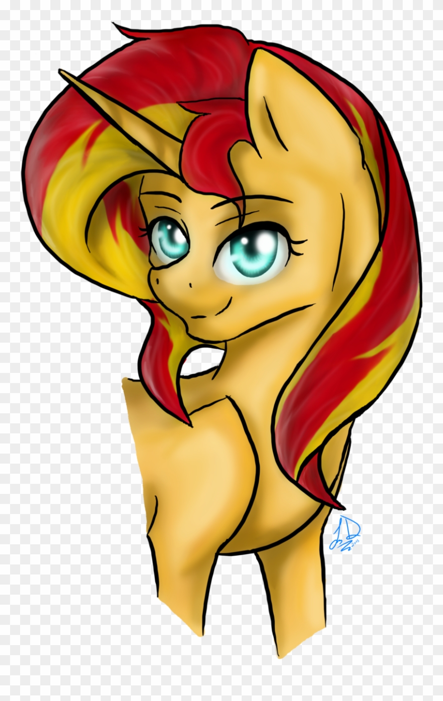 Drawing Sunset Simple Png Transparent Download - Artist Clipart