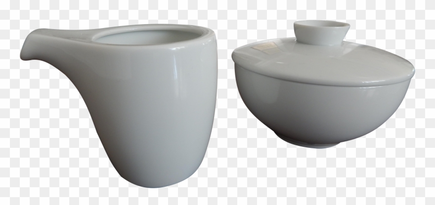 Sugar Bowl And Creamer Set By Rosenthal Porcelain Of Clipart