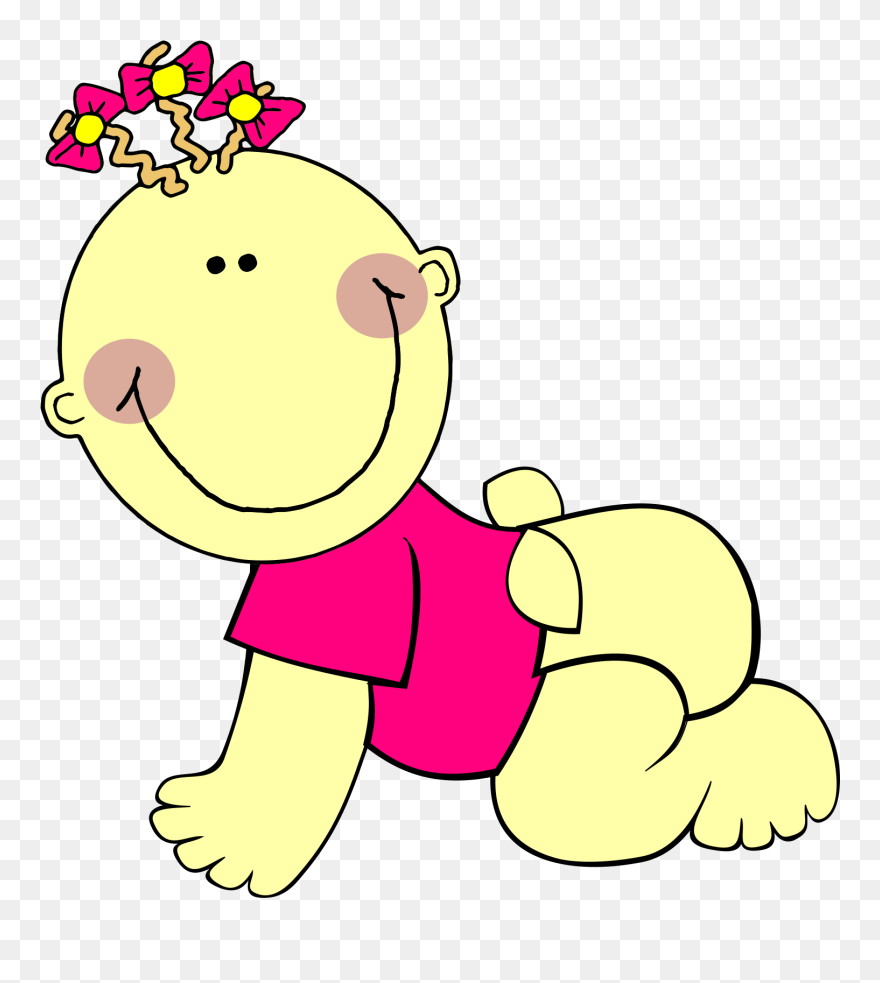 Free Crawling Baby Clip Art - Png Download