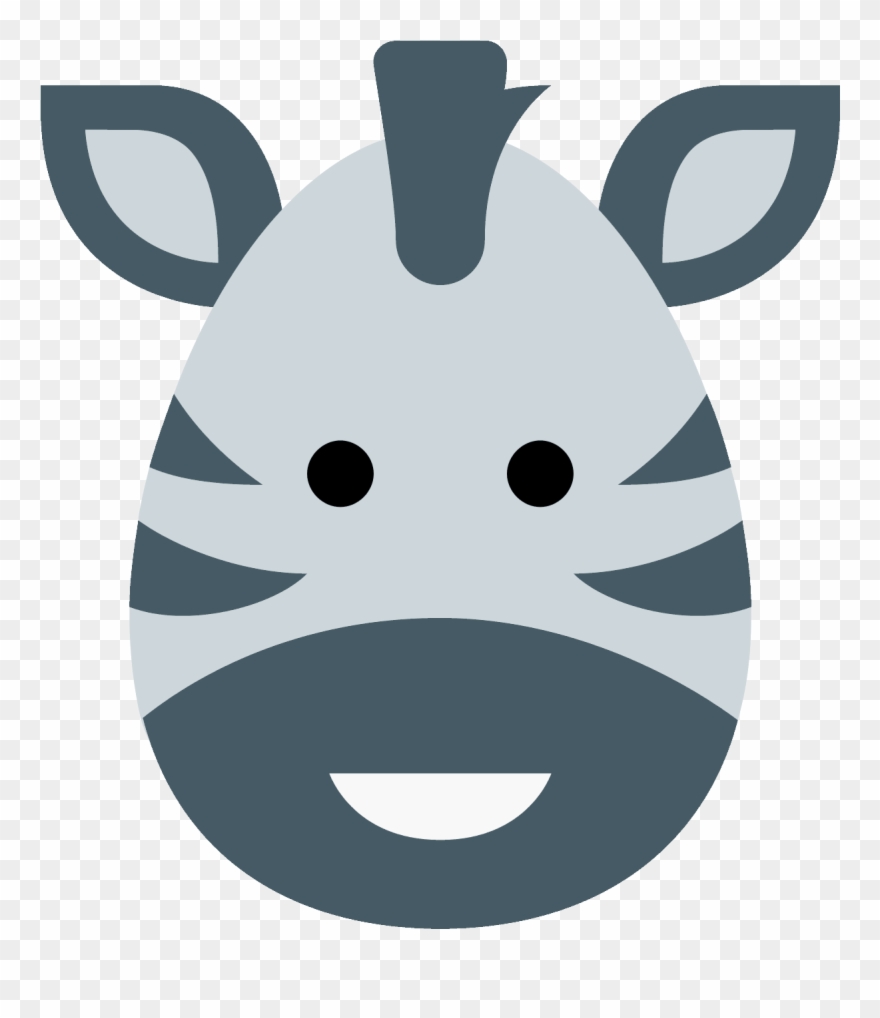 Zebra Icon In Flat Style - Cebras Png Clipart
