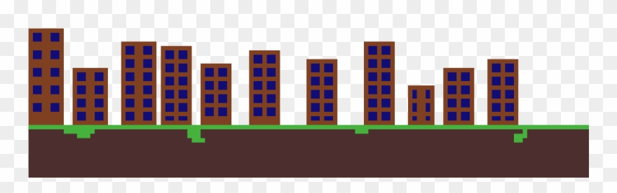 Town Clipart French Town - Pixel Art - Png Download