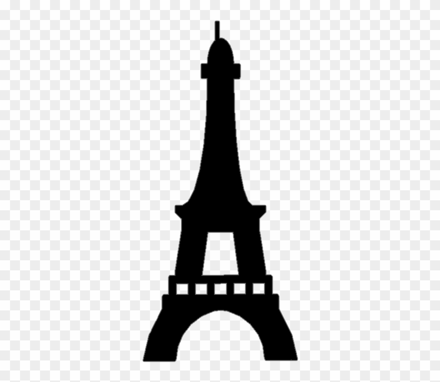 This Here Is A Silhouette Of The Eiffel Tower In Paris - Tower Clipart