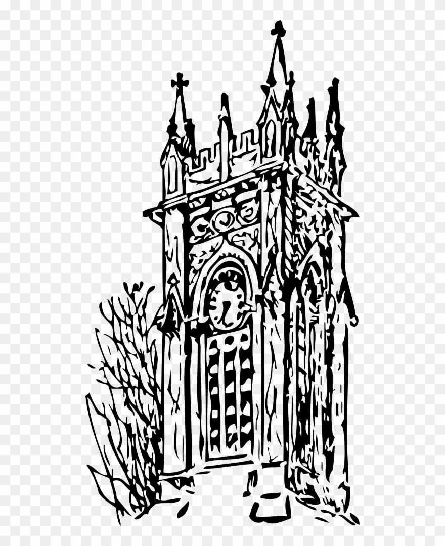 Clock Tower - Clock Tower Tattoo Drawings Clipart