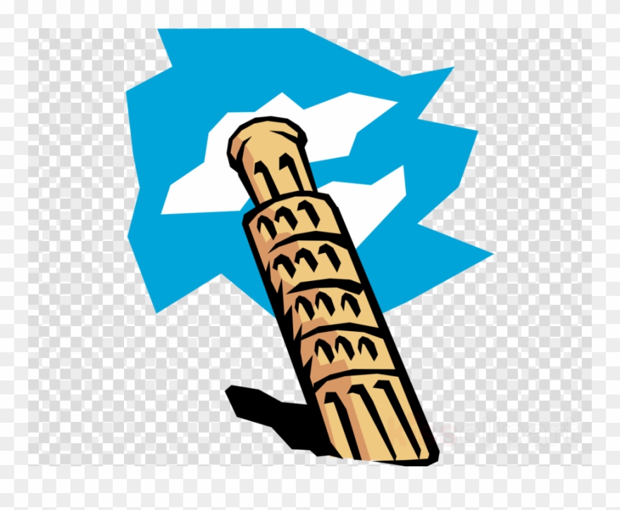 Download Leaning Tower Of Pisa Cartoon Clipart Leaning - Leaning Tower Of Pisa Cartoon - Png Download