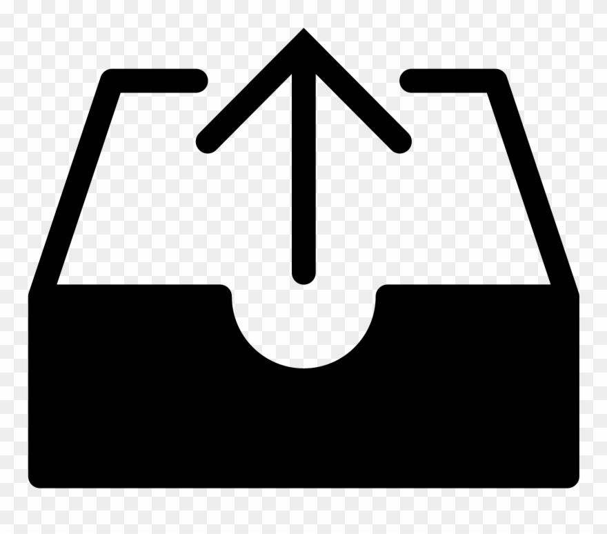 Outbox Filled Icon - Icon Clipart