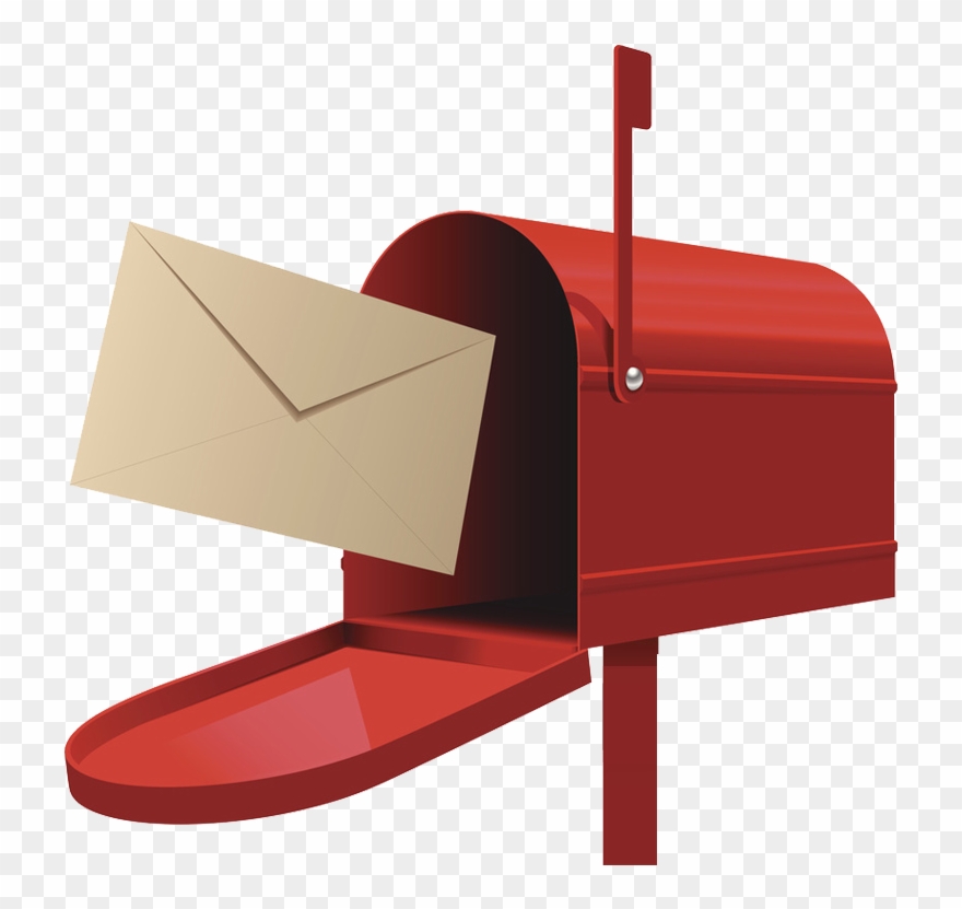 Post Box Letter Illustration - Mail Box Clipart - Png Download