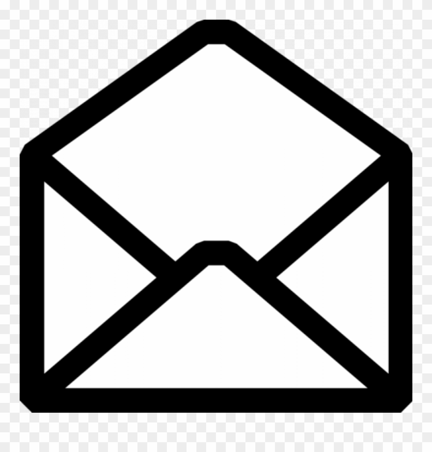 Open Brief - Black And White Icon Png Clipart