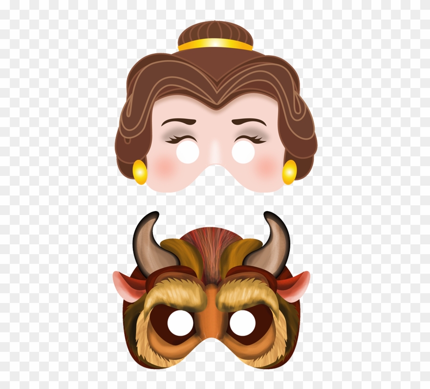 Beauty And The Beast Mask Printable Clipart