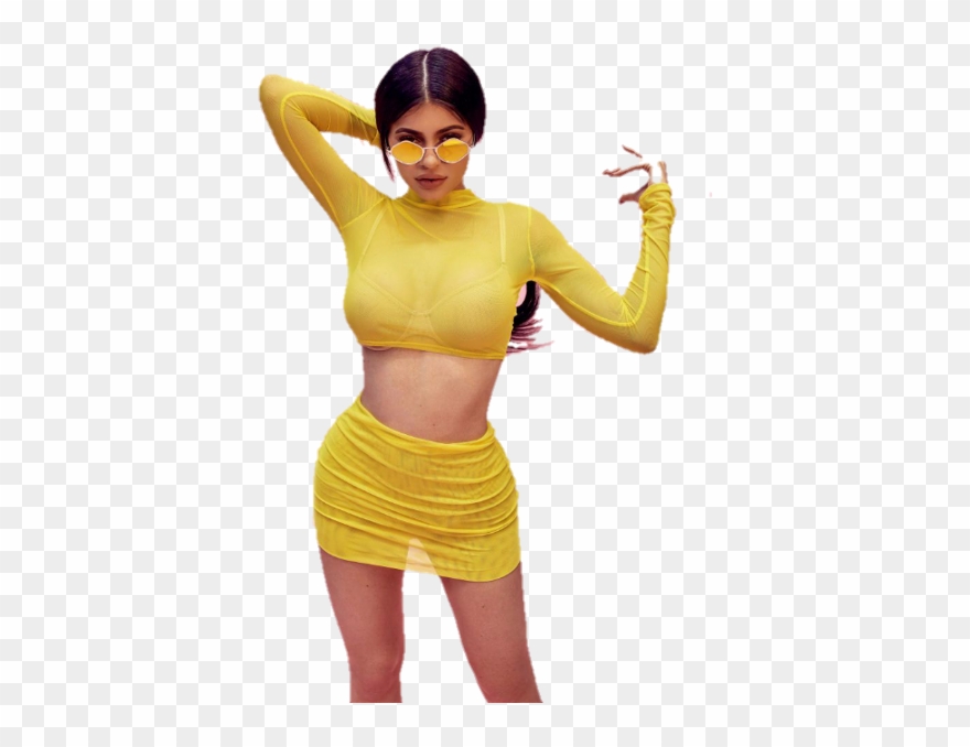 Kylie Jenner Yellow Outfit Clipart
