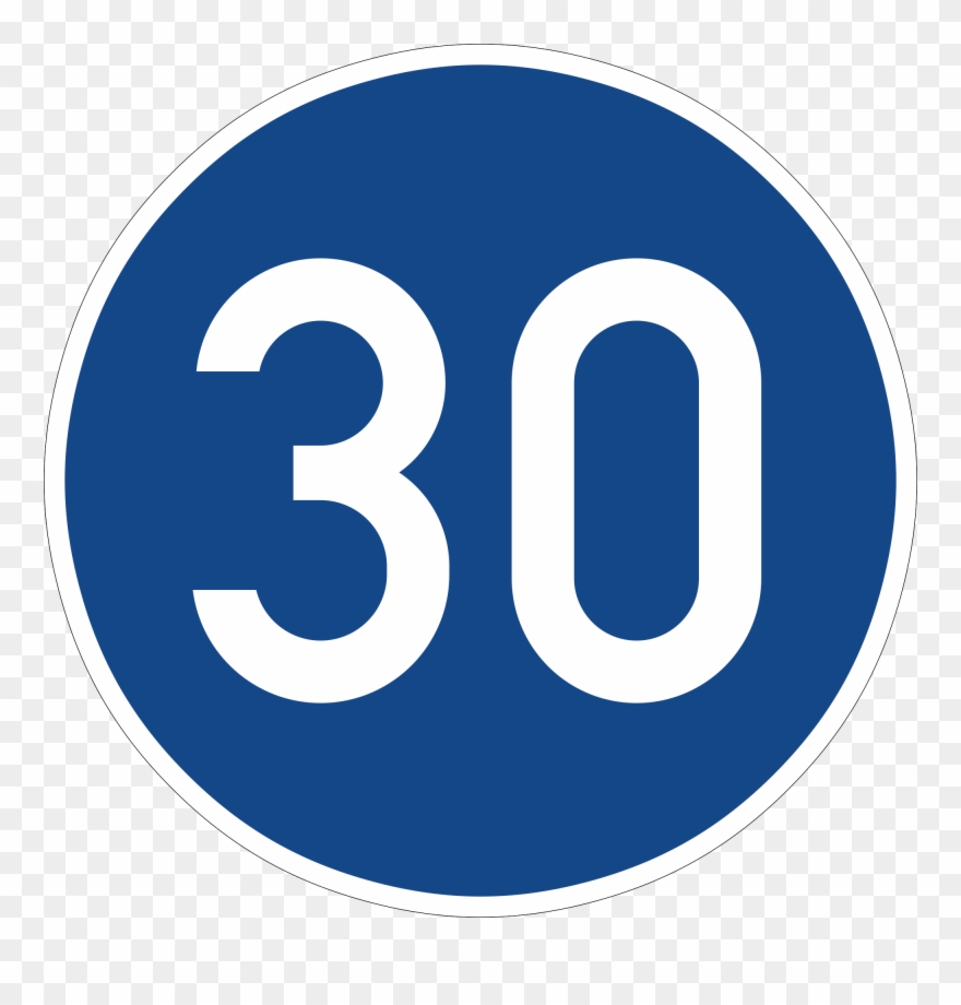 Open - Blue Highway Code Signs Clipart
