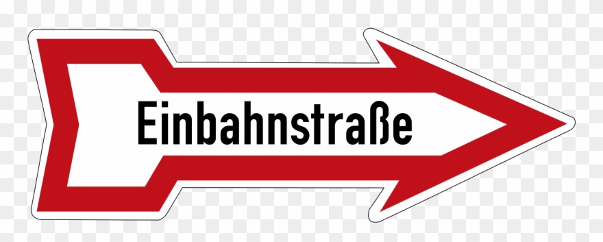 Verkehrszeichen Einbahnstraße - Улица С Односторонним Движением Clipart