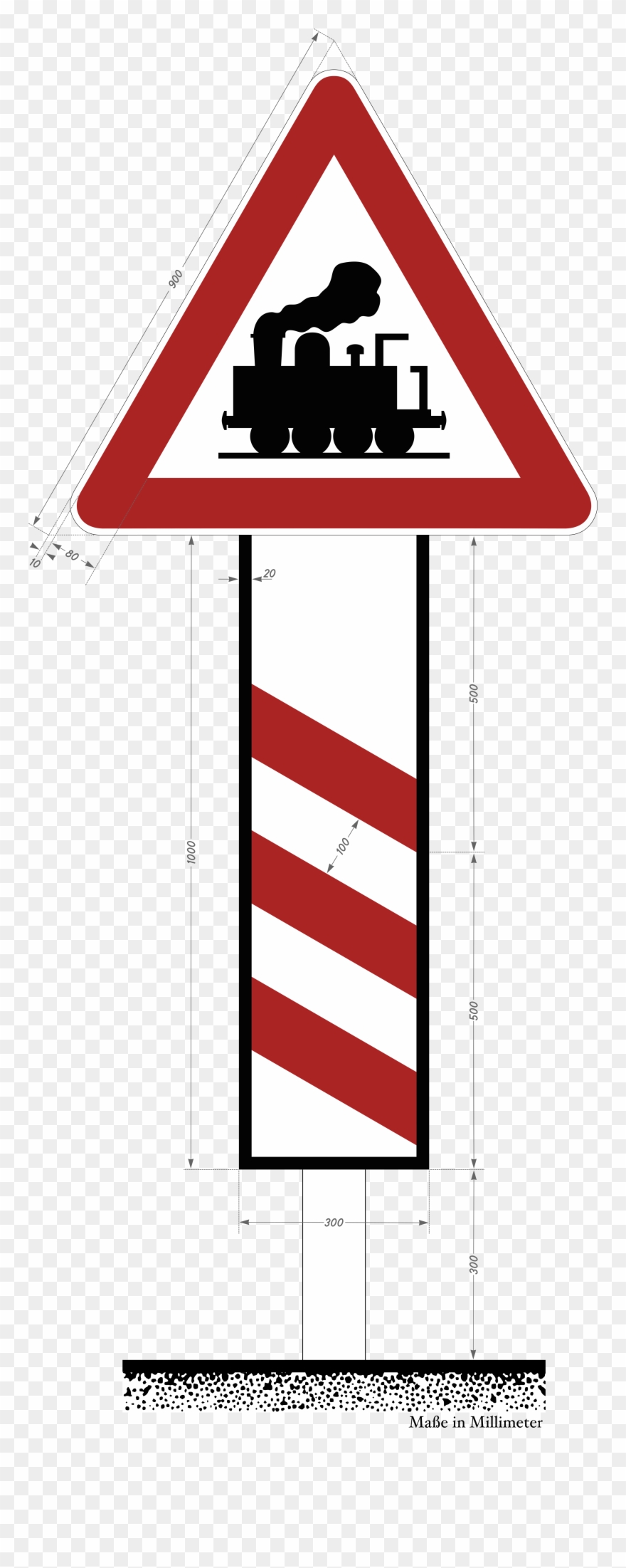 Dreistreifige Bake - Eisenbahn Clipart