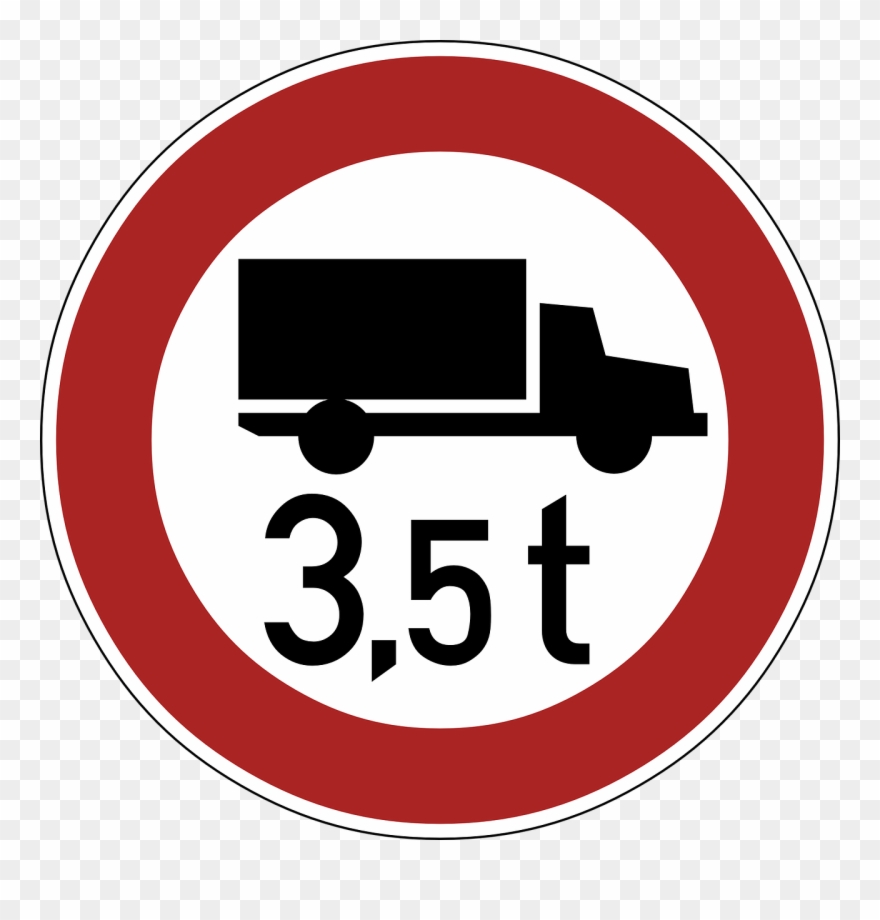 Verkehrsverbot Für Lastkraftfahrzeuge Über Ein Bestimmtes - Traffic Sign Clipart