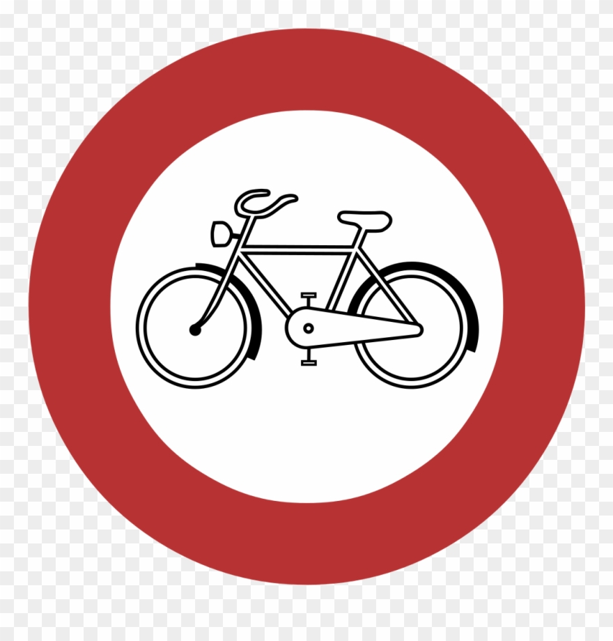 Verkehrsverbot Für Radfahrer An Sonn- Und Feiertagen, - Señal De Transito Circulacion De Bicicletas Clipart