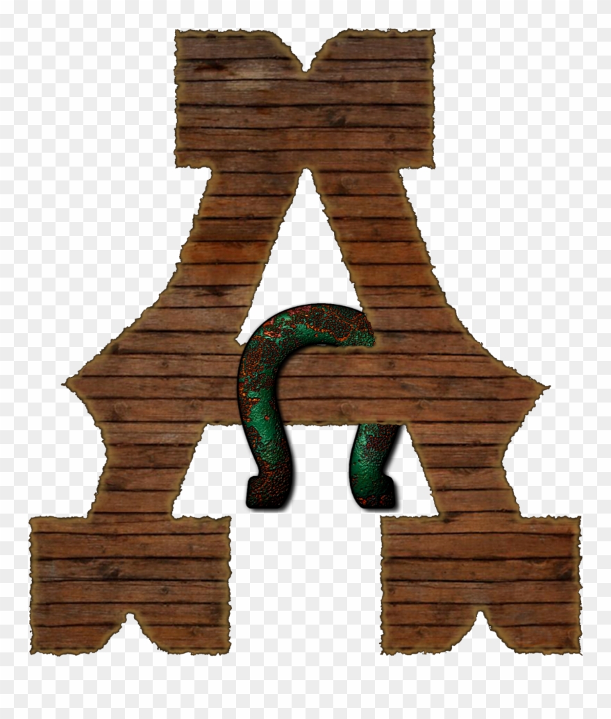 Logs Clipart Block Wood - Alfabeto Western - Png Download