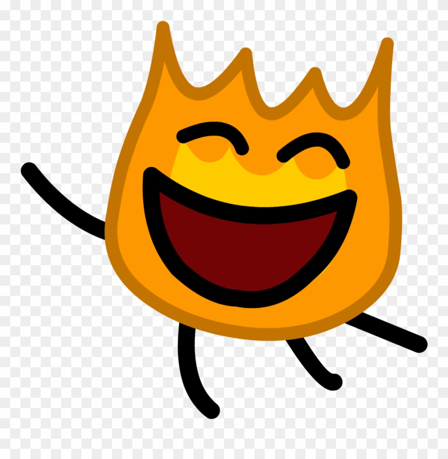 Burning Hole Png - Bfb Firey Jr Clipart