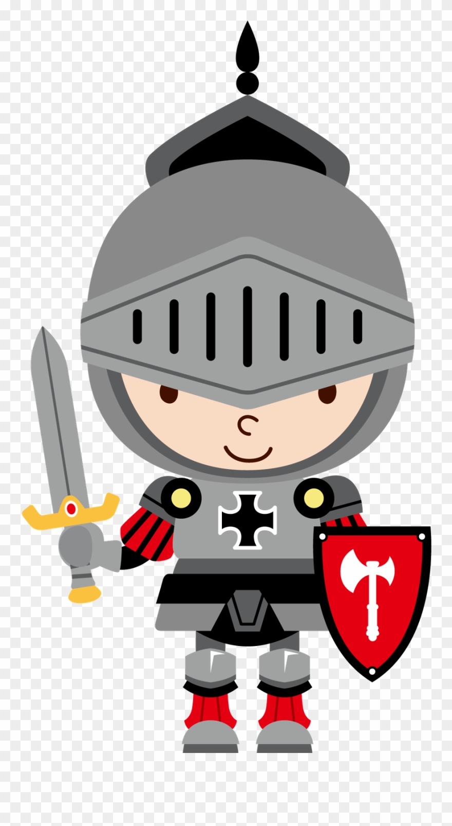 Princesas E Fadas - Cute Knight Clip Art - Png Download