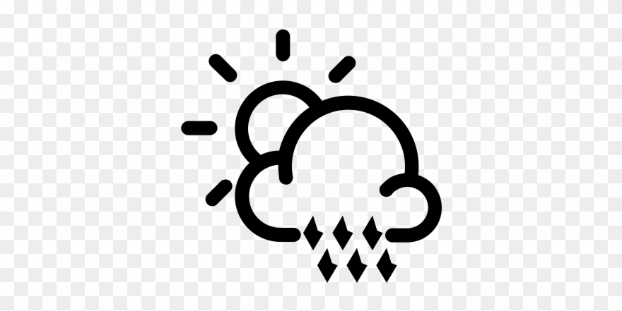 Freezing Rain Rubber Stamp - Storm Clipart