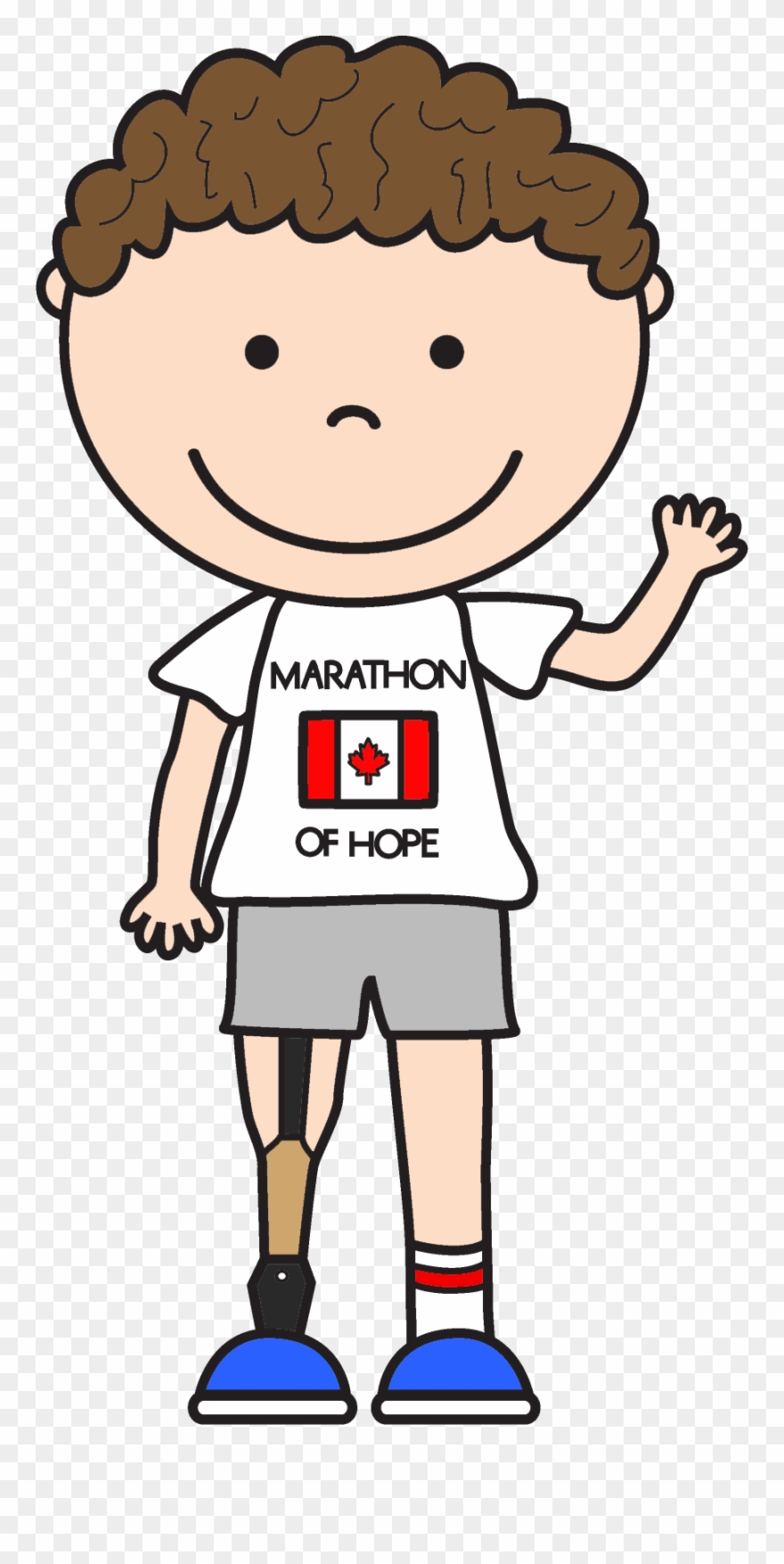 Terry Fox Clipart - Terry Fox Easy Drawing - Png Download