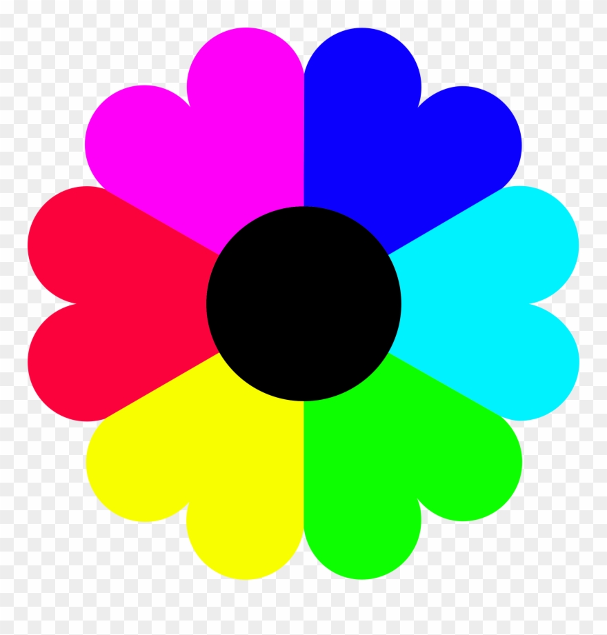 Flower Clip Art Colour - Png Download