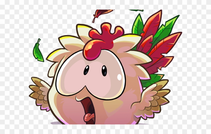 Red Hair Clipart Club Penguin - Alien Puffle Club Penguin - Png Download