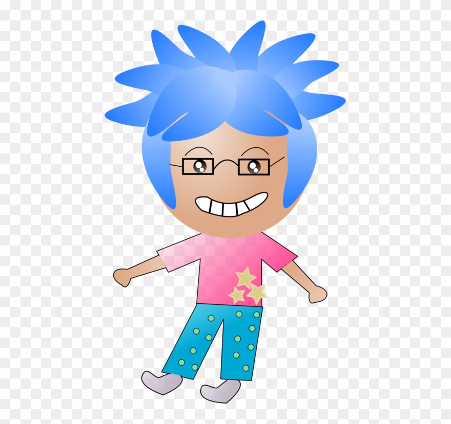 Blue Hair Public Domain Public Sphere - Clip Art - Png Download