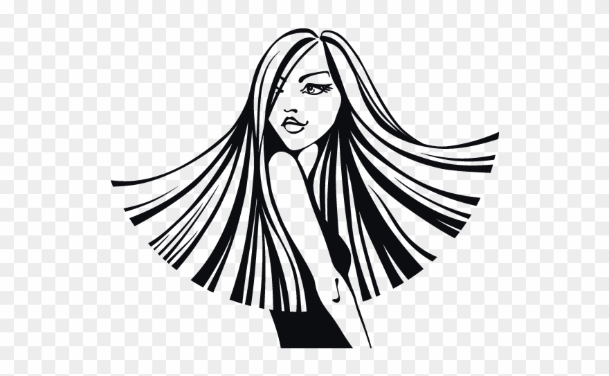 Hair Clipart, Stencil Templates, Stencils, Old Art, - Png Download