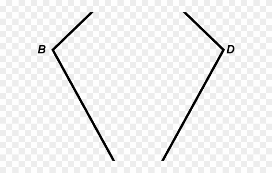 Kite Clipart Long - Line Art - Png Download