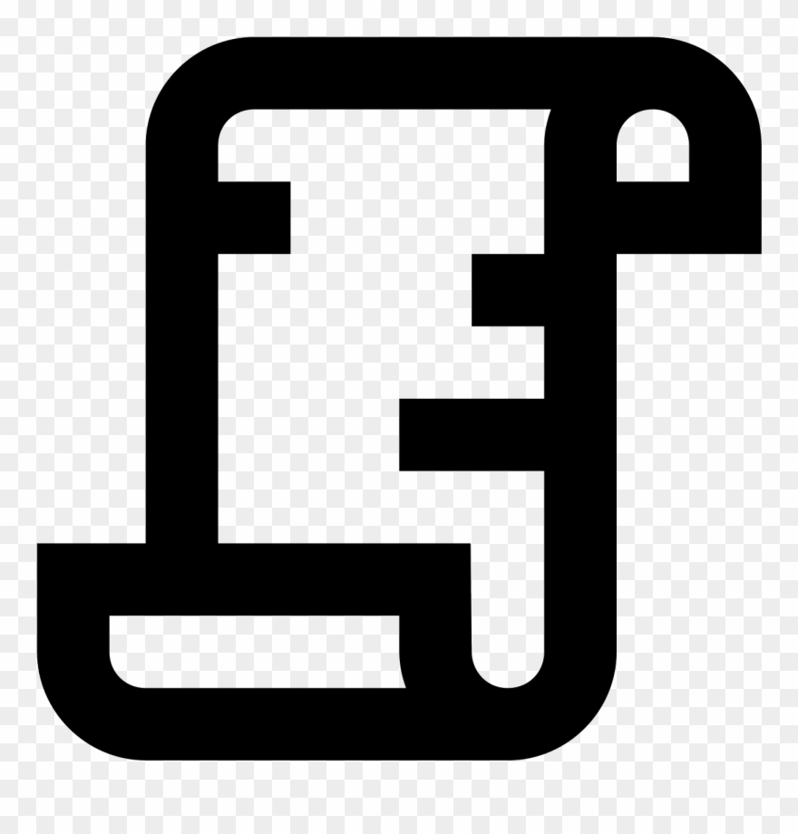 There Is A Long Sheet Of Paper - Quest Icon Clipart