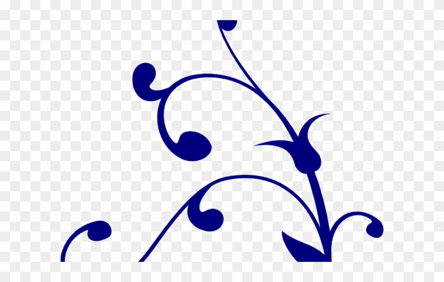 Swirls Clipart File - Hojas Y Ramas Vector - Png Download