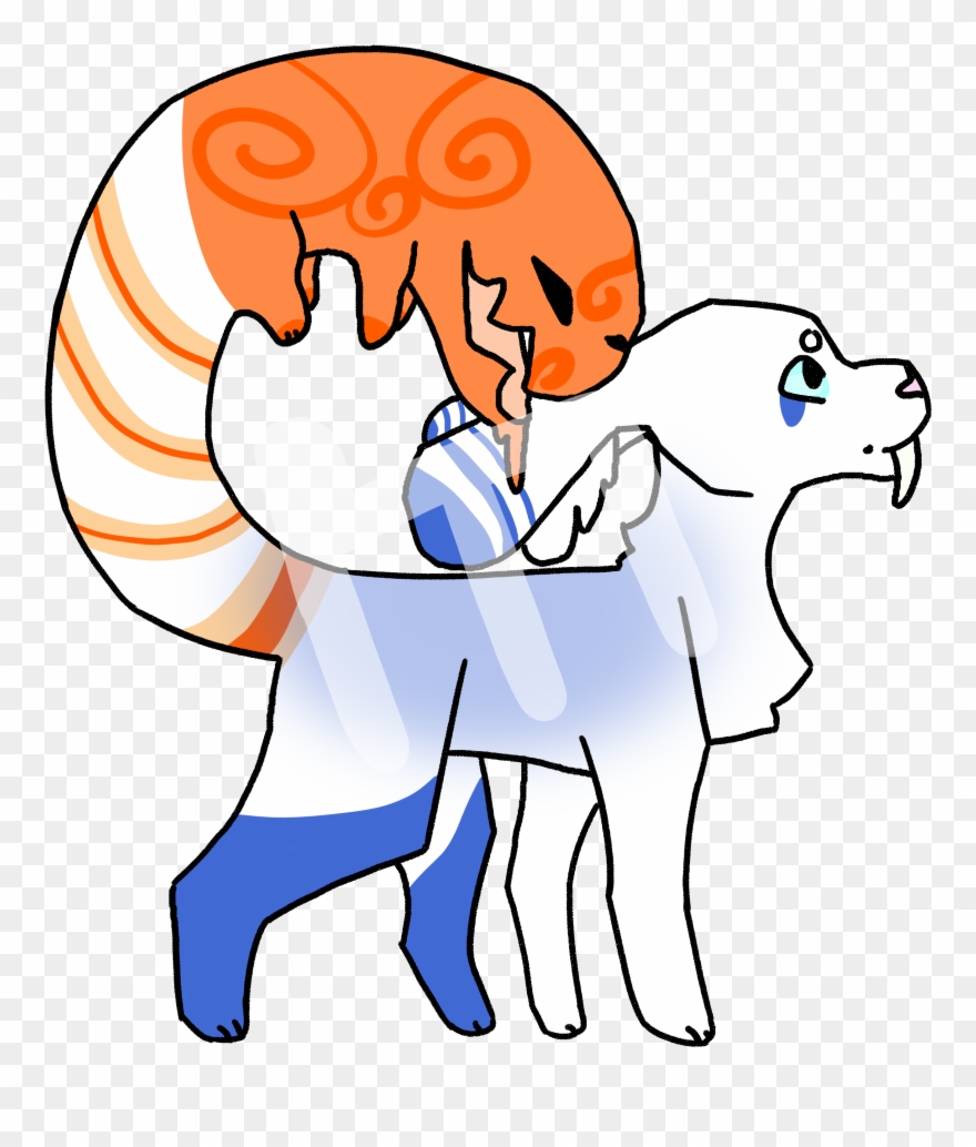 Tail Striping, Tail Swirls,, Blue Markings, Blue Haze - Cartoon Clipart