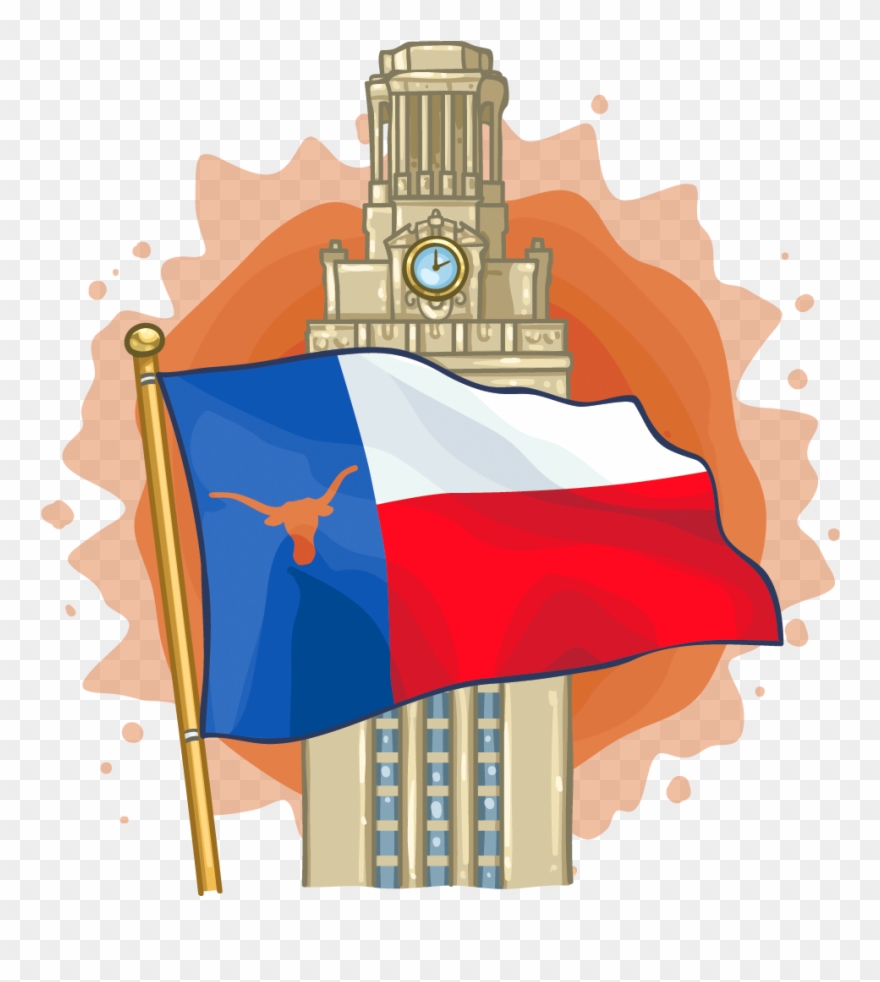 Ut Austin Tower - Ut Austin Tower Png Clipart