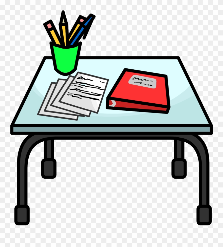 Writing Desk - Writing Table Clipart - Png Download