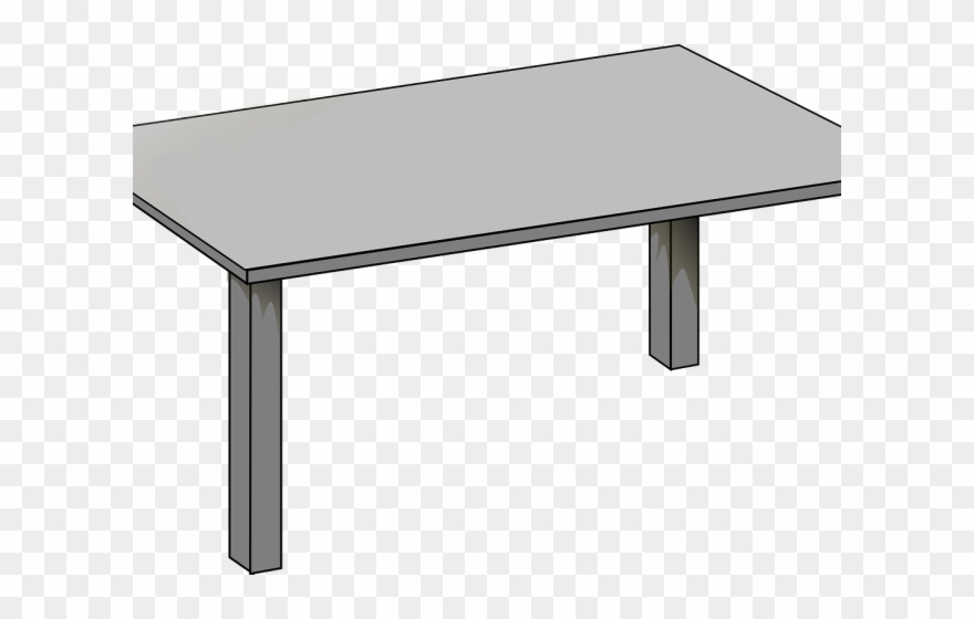 Table Clipart Grey - Clip Art - Png Download